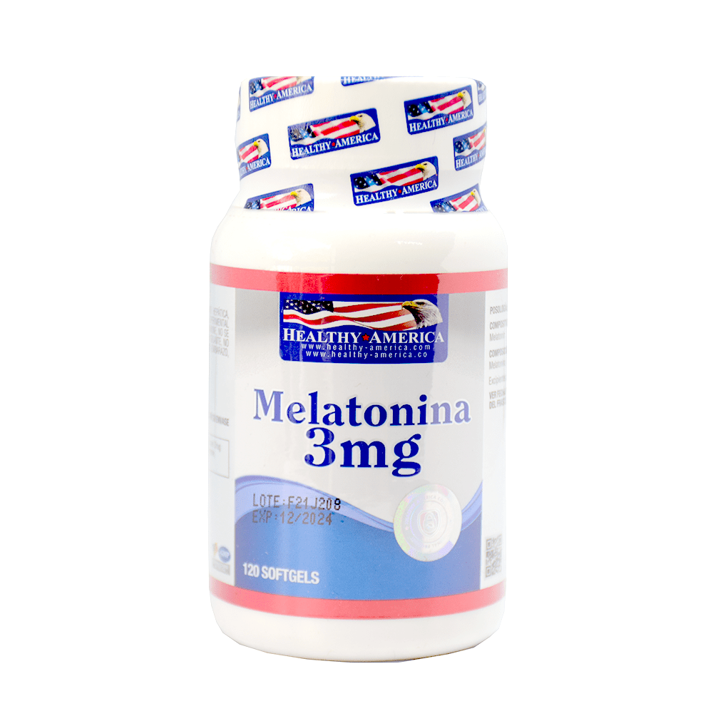 Melatonina 3mg | Healthy America – 120 Cápsulas