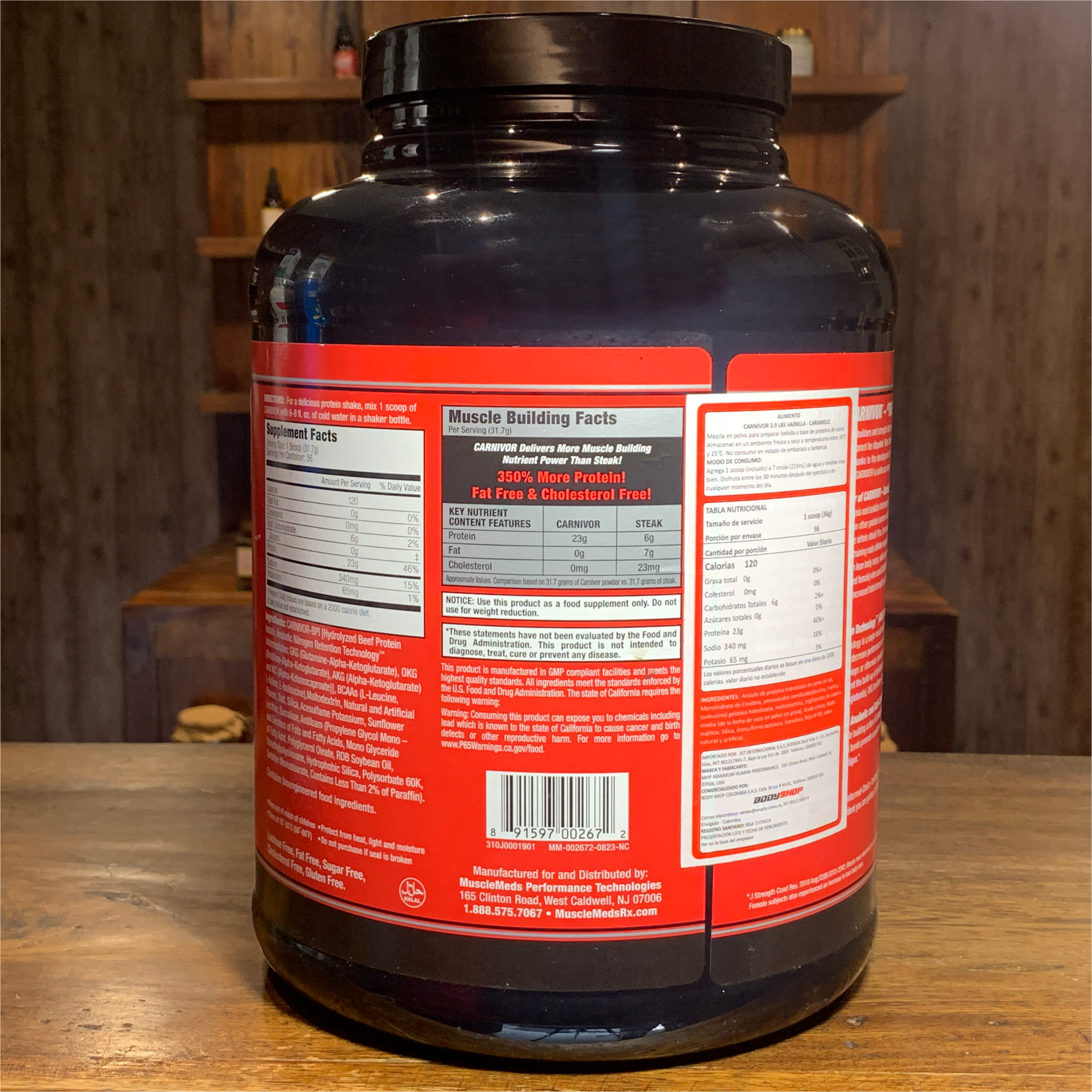 Proteína Carnivor Mass 5.7 Libras Musclemeds