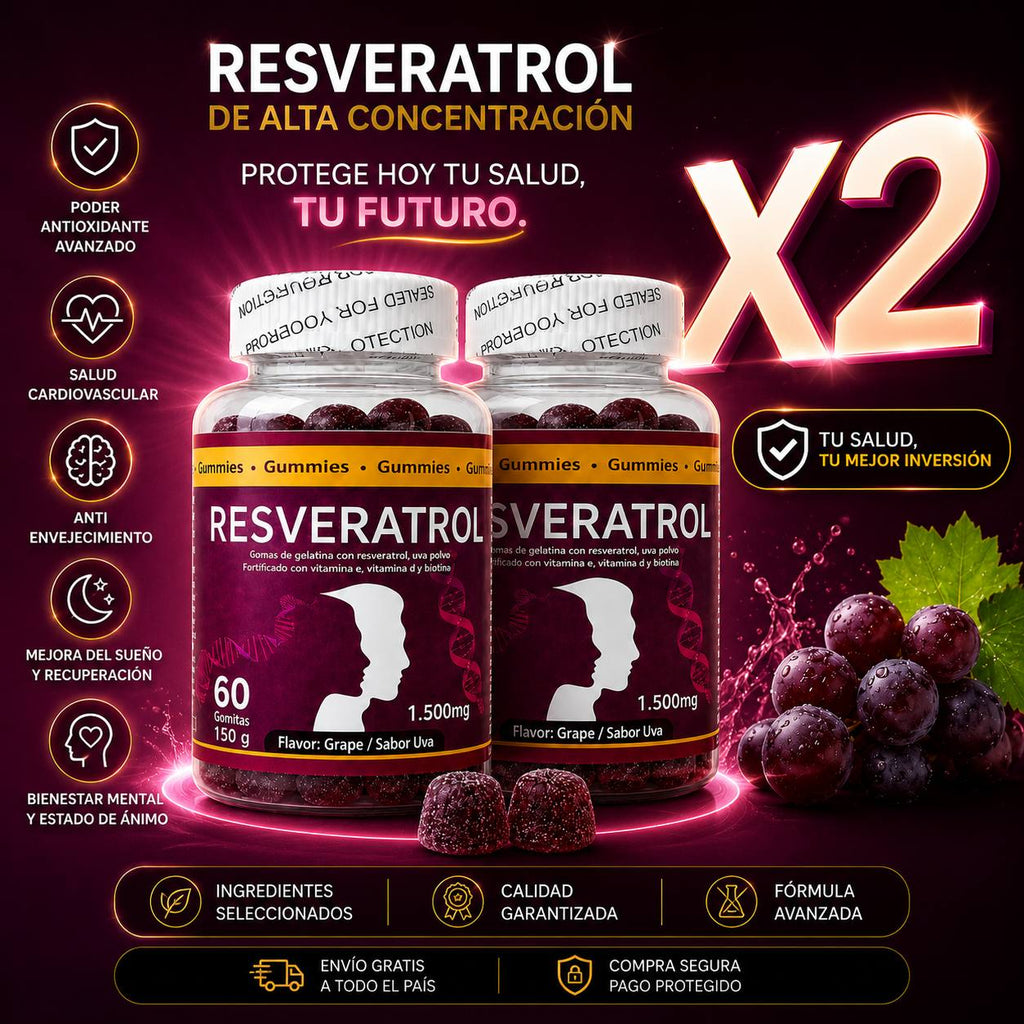 Gomitas con resveratrol, Sabor a uva
