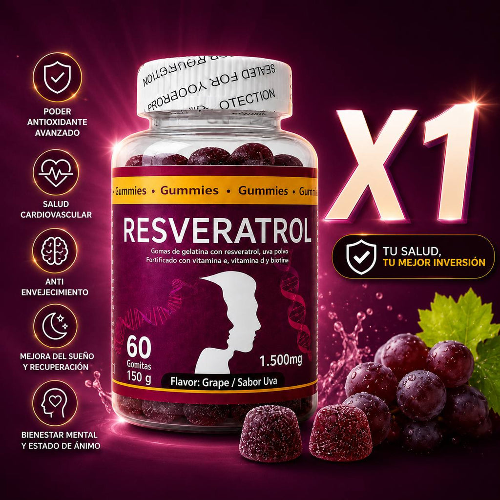 Gomitas con resveratrol, Sabor a uva