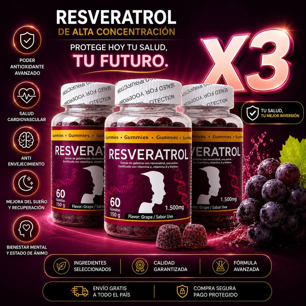 Gomitas con resveratrol, Sabor a uva