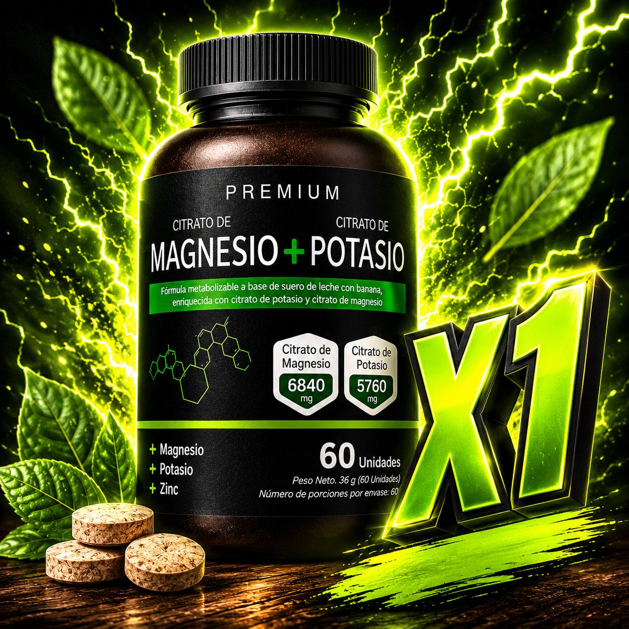 Citrato de MAGNESIO + POTASIO