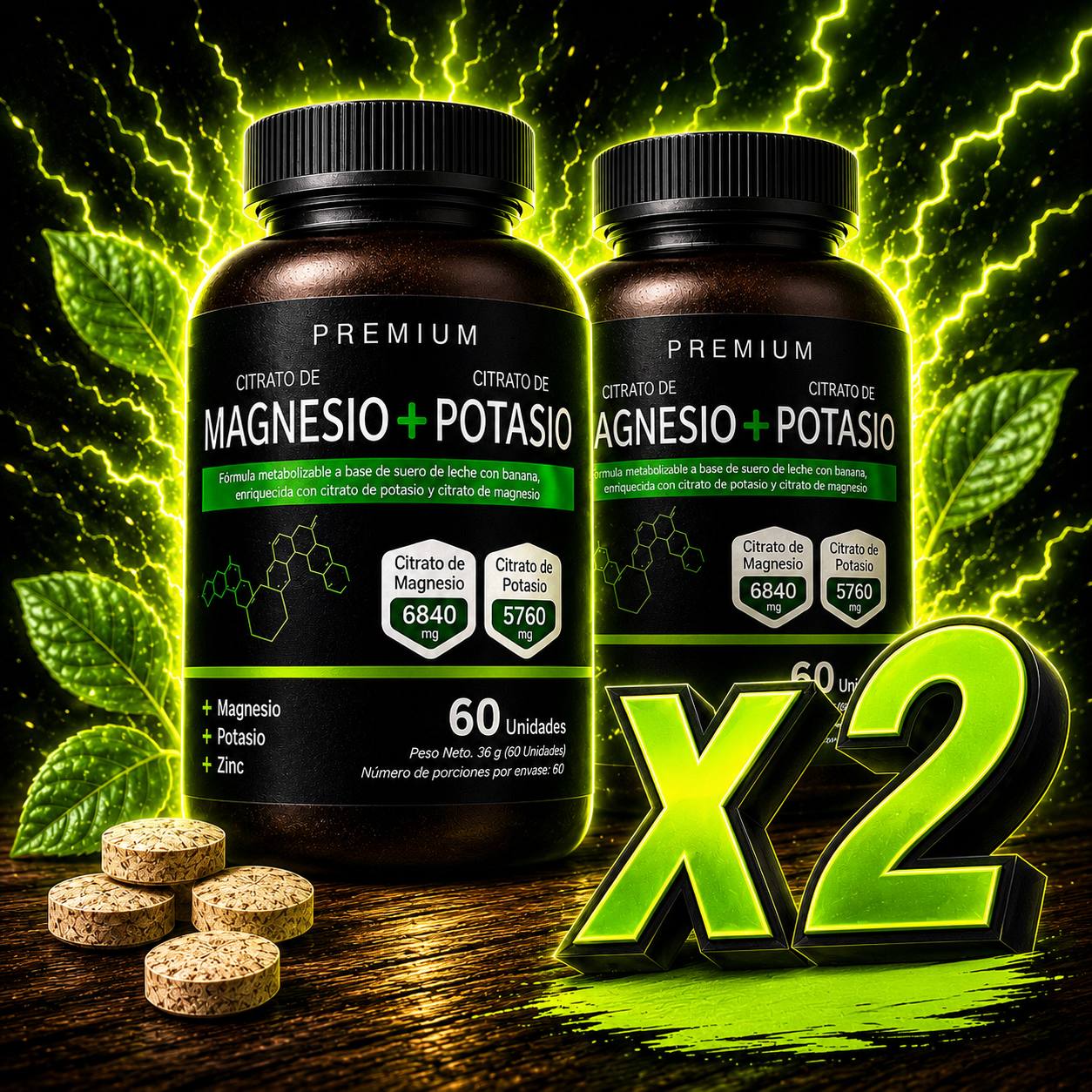 Citrato de MAGNESIO + POTASIO