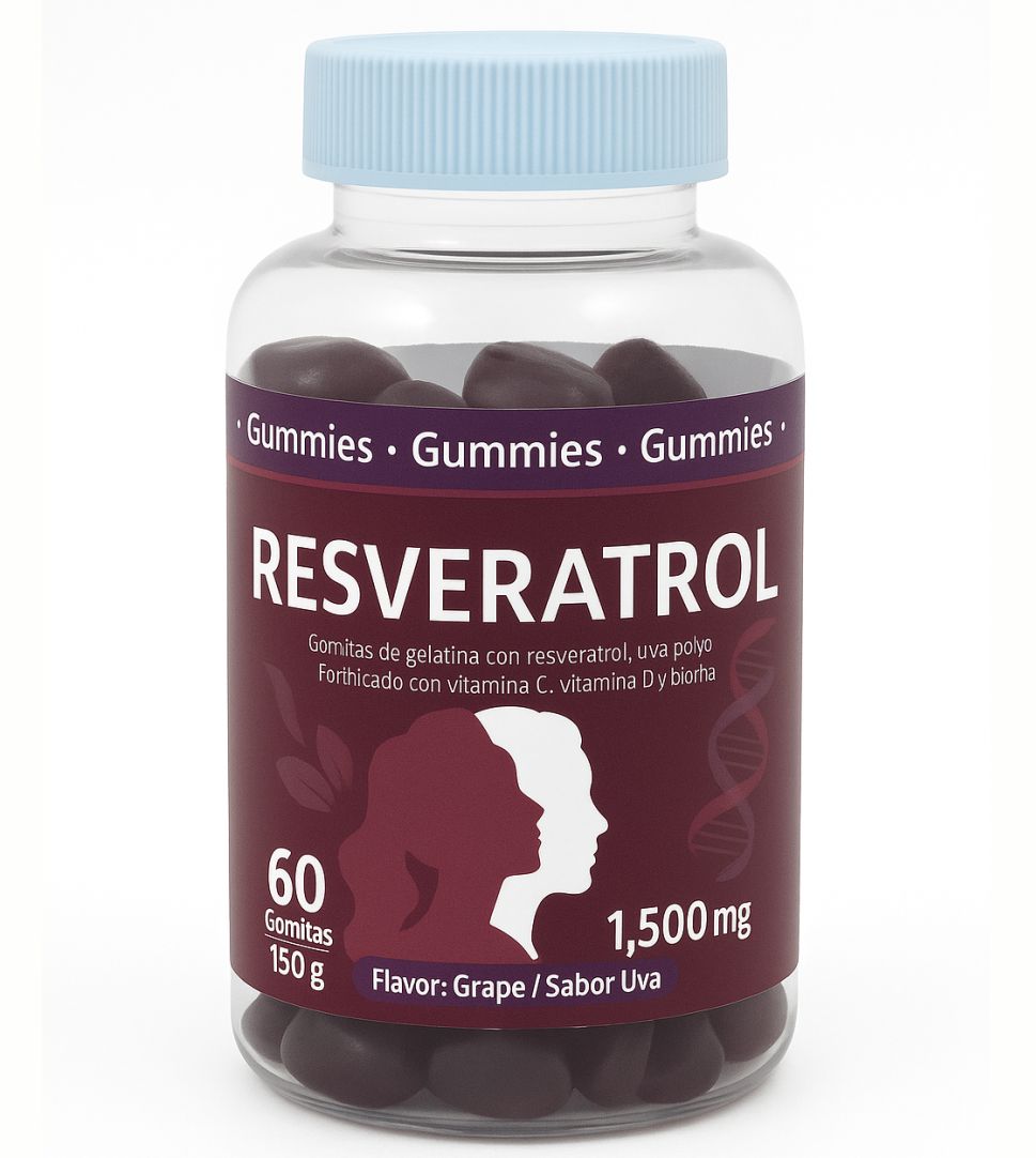 Gomitas con resveratrol, Sabor a uva